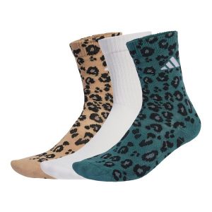 Skarpety Leopard Print Sock 3 Pair Pack. Białe skarpetki ADIDAS, bez wzorów. Za 99,95 zł.