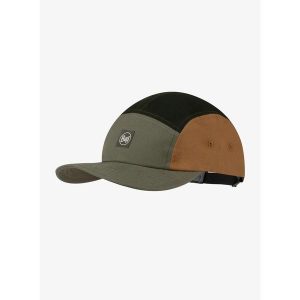 Czapka z daszkiem Buff 5 Panel Venture Cap - allvin khaki. Brązowe czapki Buff, bez wzorów, sportowe. Za 129,99 zł.