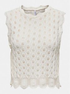 ONLY Bluzka Luna 15291602 Écru Regular Fit. Bluzki ONLY, m, bez wzorów, z syntetyku, bez kołnierzyka, bez ramiączek. Za 109,99 zł.