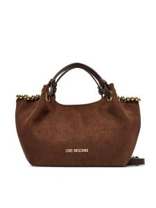 LOVE MOSCHINO Torebka JC4221PP0PKF131A Brązowy. Brązowe kuferki LOVE MOSCHINO, bez wzorów, z materiału, bez dodatków. Za 919,99 zł.
