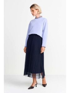 Rich&Royal Spódnica w kolorze granatowym rozmiar: L. Niebieskie spódnice Rich&Royal, na co dzień, l, bez wzorów, midi. Za 187,96 zł.