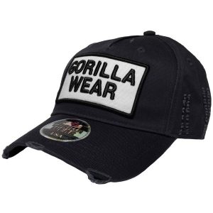 Harrison Czapka - Czarny/Biały. Białe czapki GORILLA WEAR, bez wzorów. Za 136,00 zł.