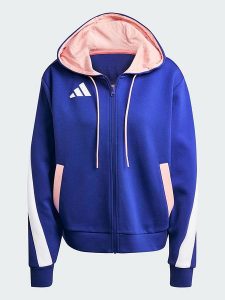 Adidas Bluza "Team France" w kolorze granatowym rozmiar: XS. Niebieskie bluzy ADIDAS, xs, bez wzorów, bez kaptura. Za 139,95 zł.