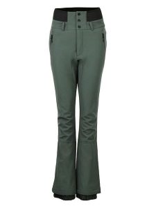 Peak Mountain Softshellowe spodnie narciarskie "Adora" w kolorze khaki rozmiar: L. Brązowe spodnie sportowe Peak Mountain, l, bez wzorów, narciarskie. Za 301,64 zł.