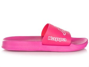 Klapki damskie sportowe Kappa KRUS. Białe klapki Kappa, bez wzorów, z materiału, bez obcasa. Za 59,00 zł.