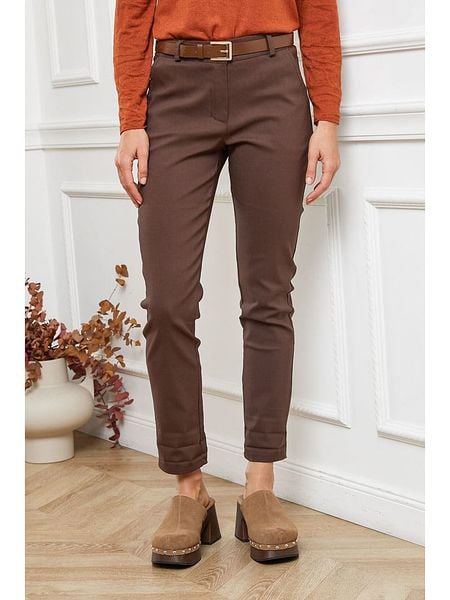 Joséfine Spodnie "Lorial" w kolorze brązowym rozmiar: M. Brązowe rurki Joséfine, z materiału. Za 135,45 zł.