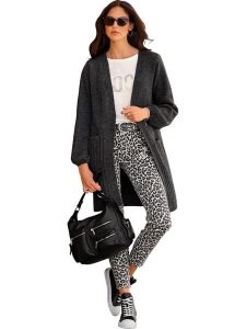 Heine Kardigan w kolorze antracytowym rozmiar: 40. Czarne kardigany Heine. Za 49,45 zł.