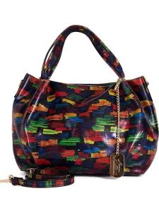 Anna Morellini Skórzana torebka "Anna Signature" ze wzorem - 27 x 20 x 13 cm rozmiar: onesize. Torebki klasyczne Anna Morellini, bez wzorów, z materiału, przez ramię, bez dodatków. Za 260,99 zł.