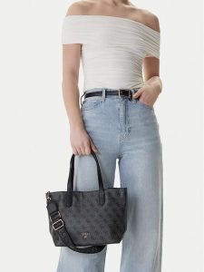 Guess Torebka J5YZ01 WFMF0 Szary. Szare torebki klasyczne Guess, z aplikacjami, ze skóry, bez dodatków. Za 279,99 zł.