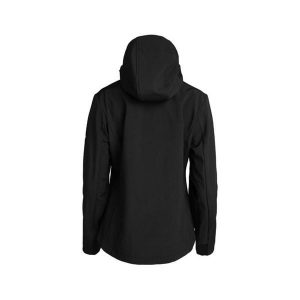 Kurtka damska typu softshell CASTER W z membraną AWPS, termiczna i wiatroszczeln. Czarne kurtki Izas, bez wzorów, z softshellu. Za 326,04 zł.