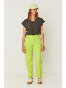 SKFK Czapka "Nara" w kolorze biało-jasnozielonym rozmiar: onesize. Białe czapki SKFK, bez wzorów, z bawełny. Za 113,99 zł.