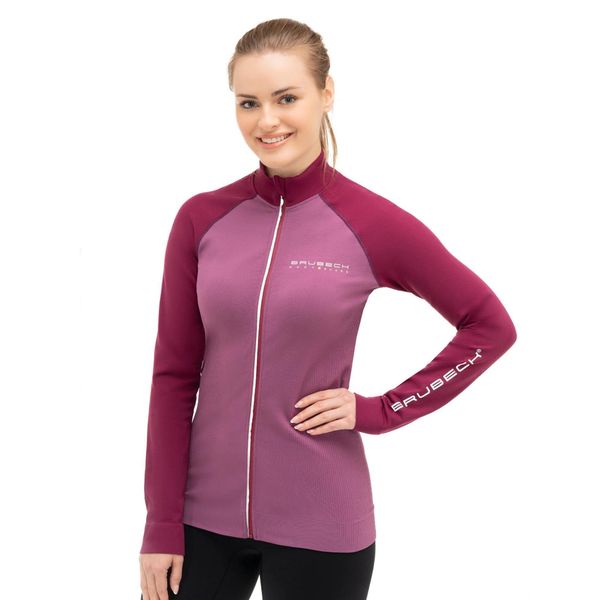 Bluza dresowa termoaktywna rozpinana damska Brubeck Athletic. Fioletowe bluzy Brubeck, l, bez wzorów, z dresówki, bez kaptura. Za 239,99 zł.