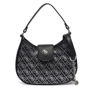 Torebka Guess. Czarne torebki klasyczne Guess, z aplikacjami, bez dodatków. Za 294,99 zł.