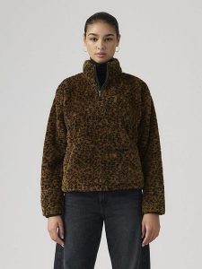 Levi's Bluza polarowa "Gemma" w kolorze brązowym rozmiar: L. Brązowe bluzy Levi's®, l, bez wzorów, z polaru, bez kaptura. Za 142,84 zł.