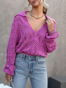 LA Angels Sweter w kolorze fioletowym rozmiar: M. Różowe swetry oversize LA Angels, m, bez wzorów, bez ramiączek. Za 196,24 zł.