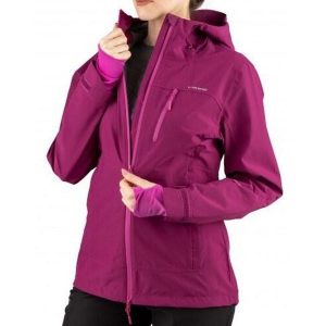 Kurtka trekkingowa damska Viking Trek Pro przeciwdeszczowa hardshell. Czerwone kurtki Viking, m, bez wzorów, z hardshellu, bez kaptura. Za 470,09 zł.