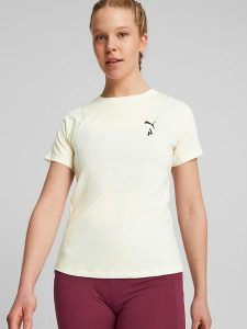 Puma Koszulka "Seasons" w kolorze białym rozmiar: XS. Białe bluzki Puma, xs, bez wzorów, bez kołnierzyka, bez ramiączek. Za 147,45 zł.