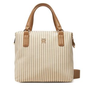 Torebka Tommy Hilfiger. Brązowe torebki klasyczne TOMMY HILFIGER, bez wzorów, bez dodatków. Za 309,99 zł.