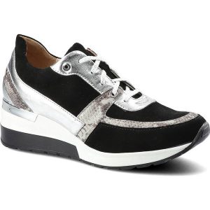 Czarne Sneakersy Libero Damskie Wygodne Obuwie. Czarne czółenka Libero, bez wzorów, ze skóry, bez obcasa, na koturnie, bez zapięcia. Za 229,00 zł.