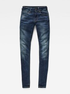 G-Star Dżinsy - Skinny fit - w kolorze granatowym rozmiar: W25/L30. Niebieskie jeansy G-Star, z aplikacjami. Za 334,45 zł.