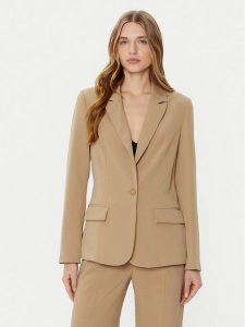 Guess Marynarka W5RN46 WFWX2 Brązowy Regular Fit. Brązowe marynarki i żakiety Guess, l, z aplikacjami, z syntetyku. Za 389,99 zł.