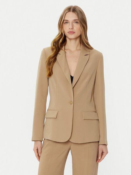 Guess Marynarka W5RN46 WFWX2 Brązowy Regular Fit. Brązowe marynarki i żakiety Guess, m, z aplikacjami, z syntetyku. Za 349,99 zł.