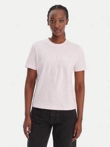 Calvin Klein Jeans T-Shirt Cktail Concept LV047E813G Różowy Regular Fit. Czerwone t-shirty Calvin Klein Jeans, xl, bez wzorów, z bawełny, bez kołnierzyka, bez ramiączek. Za 209,99 zł.