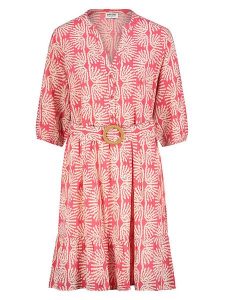 Sublevel Sukienka w kolorze różowym rozmiar: L. Różowe sukienki Sublevel, na co dzień, l, bez wzorów, z tkaniny, bez kołnierzyka, bez ramiączek, midi, proste. Za 82,99 zł.