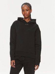 Calvin Klein Bluza Metallic Micro Logo K20K206960 Czarny Relaxed Fit. Czarne bluzy Calvin Klein, l, bez wzorów, z syntetyku, bez kaptura. Za 339,99 zł.