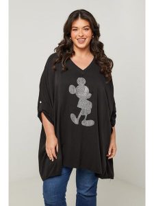 Curvy Lady Tunika w kolorze czarnym rozmiar: 40/42. Czarne tuniki Curvy Lady, bez wzorów, klasyczne, bez kołnierzyka, bez ramiączek. Za 144,92 zł.
