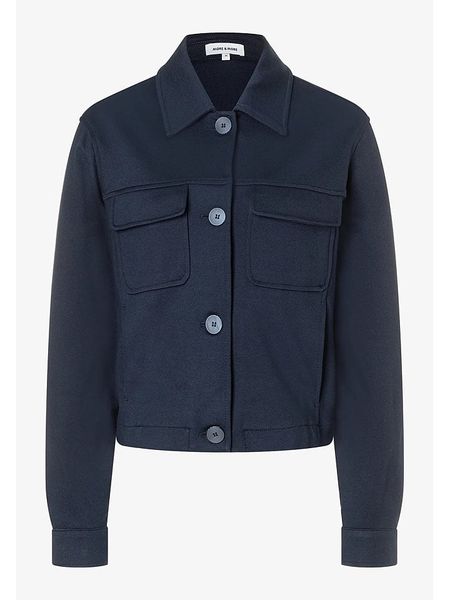 More & More Kurtka koszulowa w kolorze granatowym rozmiar: 44. Niebieskie kurtki More & More, bez wzorów, bez kaptura. Za 253,54 zł.