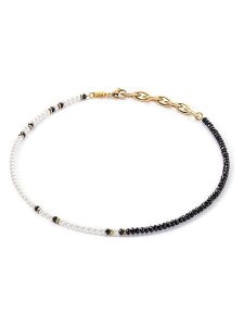 COEUR DE LION Naszyjnik z elementami ozdobnymi - dł. 43 cm rozmiar: onesize. Białe naszyjniki COEUR DE LION, z hematytem, ze stali. Za 304,99 zł.