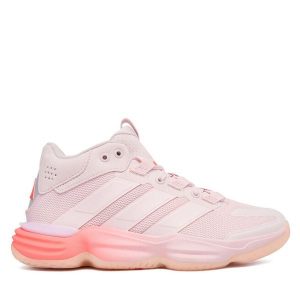 Buty halowe adidas. Czerwone buty sportowe ADIDAS, bez wzorów, bez zapięcia. Za 479,99 zł.