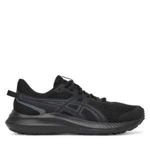 Buty do biegania Asics. Czarne buty sportowe ASICS, bez wzorów, bez zapięcia, do biegania. Za 219,99 zł.