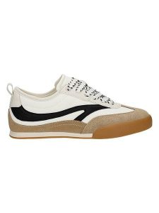 Wojas Skórzane sneakersy w kolorze kremowo-czarno-jasnobrązowym rozmiar: 40. Brązowe trampki Wojas, bez wzorów, bez zapięcia. Za 230,95 zł.