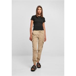 Koszulka polo damska duże rozmiary Urban Classics Rib. Czarne bluzki Urban Classics, bez wzorów, bez kołnierzyka, bez ramiączek. Za 175,50 zł.