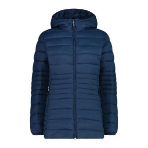 Długa kurtka puchowa z kapturem na zamek Sorona Aura damska CMP. Niebieskie kurtki CMP, bez wzorów, z puchu, z kapturem. W wyprzedaży za 469,50 zł.