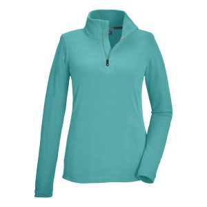 Bluza damska Killtec KSW 101 WMN FLC SHRT. Niebieskie bluzy KILLTEC, bez wzorów, bez kaptura. W wyprzedaży za 89,99 zł.