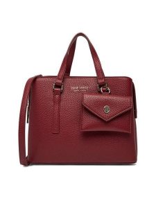 Nine West Torebka C-JL9733 Bordowy. Czerwone torebki klasyczne Nine West, bez wzorów, z materiału, bez dodatków. Za 249,99 zł.