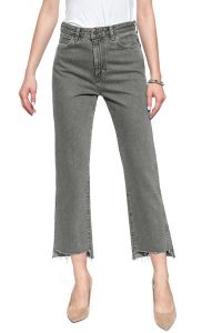 WRANGLER RETRO STRAIGHT GREY MULES W238RJ24R 112127879. Szare spodnie z wysokim stanem Wrangler, bez wzorów, z jeansu, z podwyższonym stanem. Za 84,99 zł.