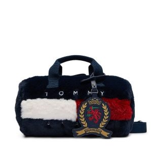 Torebka Tommy Jeans. Niebieskie torebki klasyczne Tommy Jeans, bez wzorów, z jeansu, bez dodatków. Za 449,99 zł.