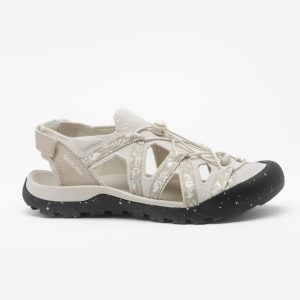 Sandały turystyczne damskie Quechua NH900. Brązowe buty trekkingowe QUECHUA, z kauczuku, bez zapięcia. Za 249,99 zł.