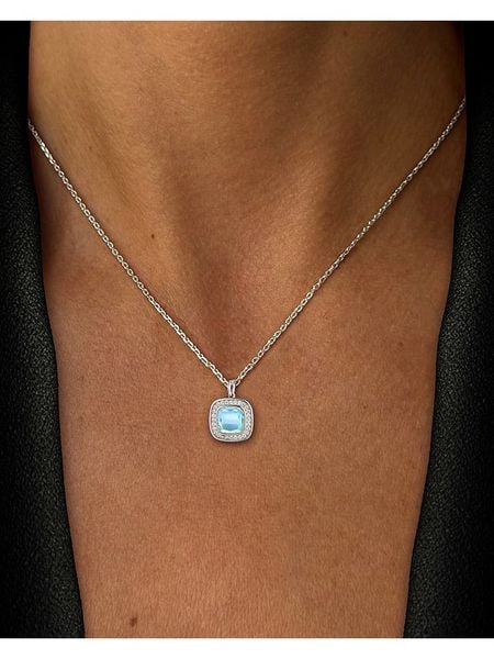 Les Petites Précieuses Srebrny naszyjnik z zawieszką - dł. 40 cm rozmiar: onesize. Białe naszyjniki Les Petites Précieuses, z cyrkonią, srebrne. Za 165,99 zł.