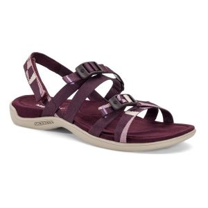 Sandały damskie Merrell District 3 Backstrap Web. Czerwone buty trekkingowe Merrell, bez zapięcia. Za 259,99 zł.