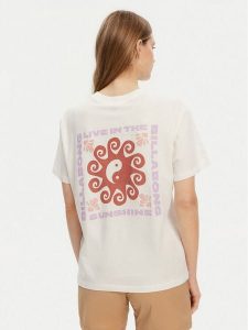 Billabong T-Shirt EBJZT00432-SCS Biały Regular Fit. Białe t-shirty Billabong, s, bez wzorów, z bawełny, bez kołnierzyka, bez ramiączek. Za 79,99 zł.