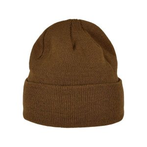 Czapka Z Dzianiny O Wysokiej Gramaturze. Białe czapki BUILD YOUR BRAND, bez wzorów, z dzianiny. Za 38,99 zł.
