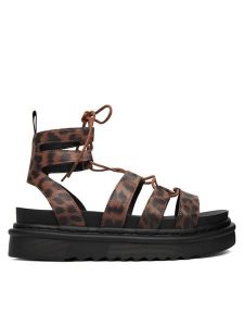 REPLAY Sandały GWF6L.000.C0003S Brązowy ciemny. Brązowe sandały Replay, bez wzorów, ze skóry, bez obcasa, na płaskiej podeszwie, bez zapięcia. Za 399,99 zł.