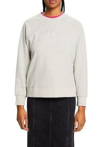 ESPRIT Bluza w kolorze szarym rozmiar: XL. Szare bluzy ESPRIT, xl, bez wzorów, z bawełny, bez kaptura. Za 78,66 zł.