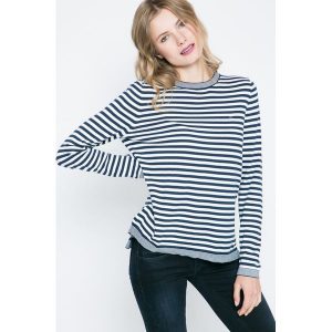 Hilfiger Denim - Sweter. Szare swetry klasyczne marki Hilfiger Denim, z bawełny. W wyprzedaży za 229,90 zł.