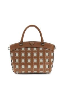 Guess Torebka 182878 Brązowy. Brązowe listonoszki Guess, z aplikacjami, bez dodatków. Za 584,99 zł.